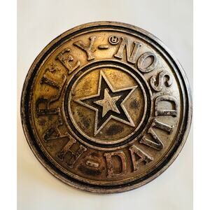 Vintage 1980s Harley Davidson Star Belt Buckle